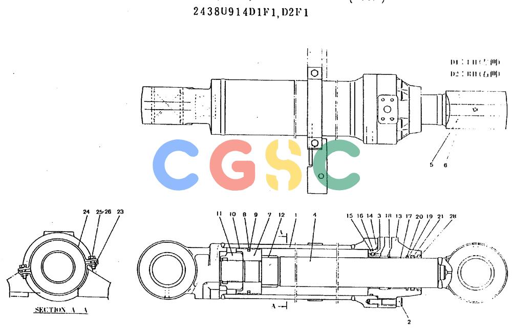 神钢零件查询(MD180LC) - EXCAVATOR ASN YG0647 (1/80-12/06) (11-018) - CYLINDER ASSY ( BOOM) Kobelco