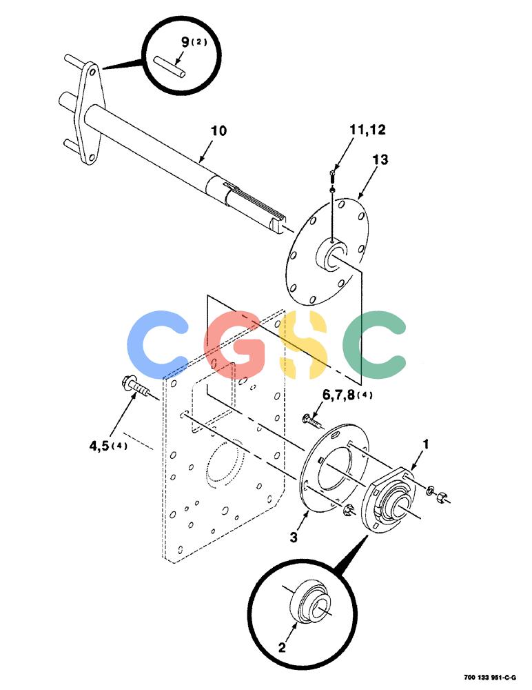 凯斯零件查询(8465) - CASE IH AUTO ROUND BALER (1/91-12/97) (2-08) - DRIVE SHAFT ASSEMBLY, CLUTCH Case Agriculture