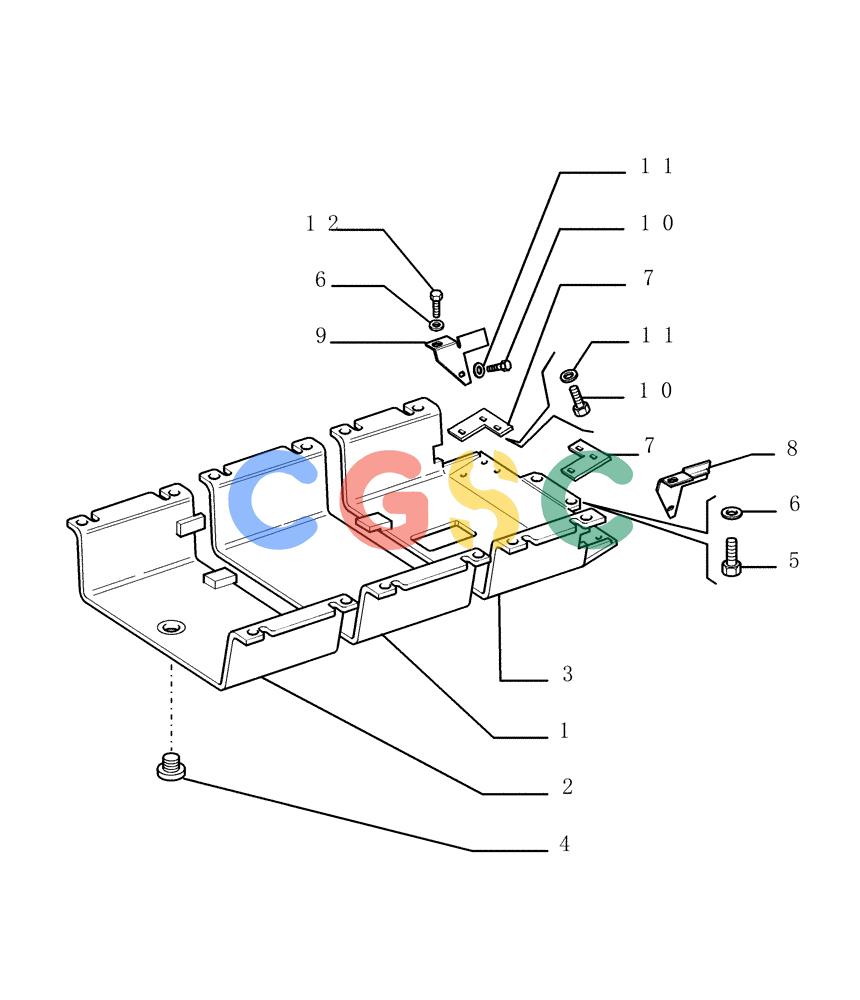 纽荷兰零件查询(DC180.B) - CRAWLER DOZER TIER 2 (3/03-) (5.646[01]) - BOTTOM GUARDS New Holland Constructuion