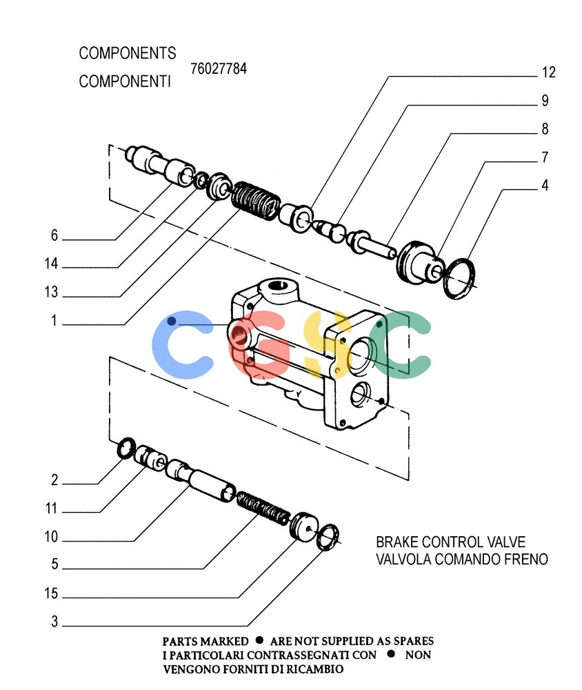 纽荷兰零件查询(FD145) - CRAWLER DOZER (N.A. VERSION) (10/98-) (2.304[04]) - BRAKE CONTROLS - STEERING CLUTCH New Holland Constructuion