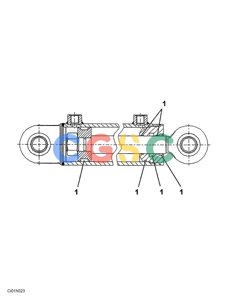 纽荷兰零件查询(CV2500) - VIBRATORY ROLLER (06-006-00[01]) - STEERING CYLINDER New Holland Constructuion
