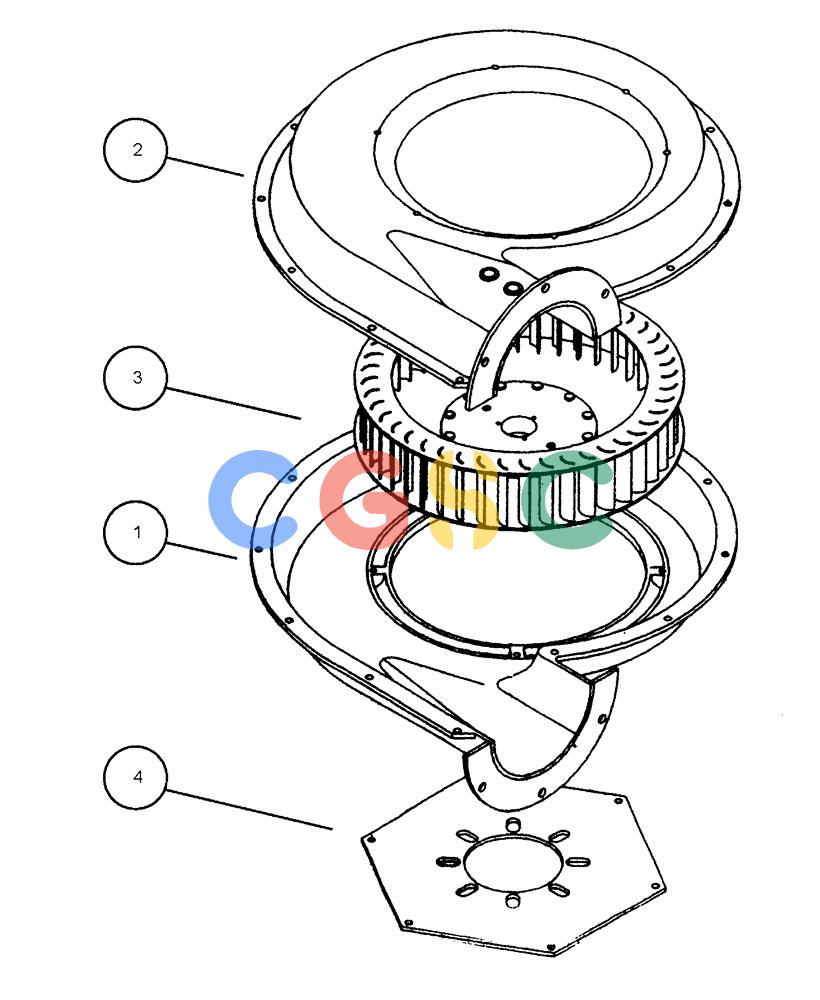 凯斯零件查询(438) - FLEX-AIR APPLICATOR - 1999 (2/99-3/03) (08-018) - FAN, 6 INCH Case Agriculture