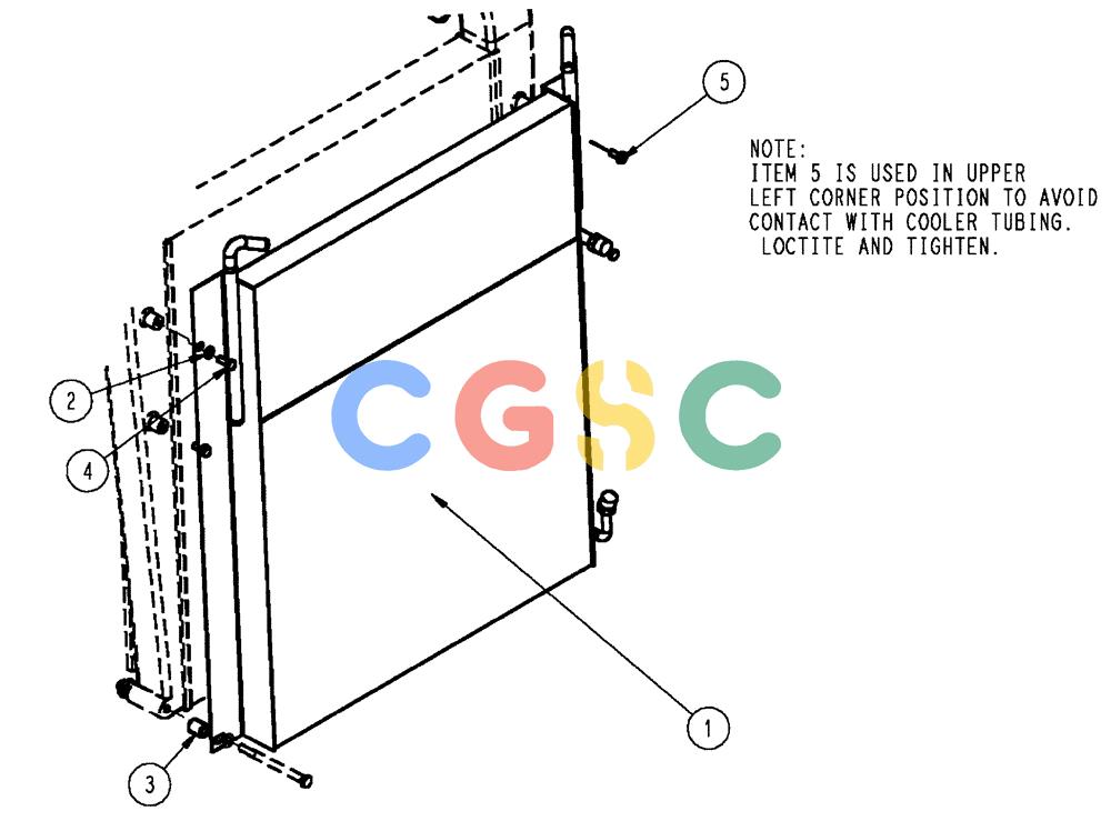 凯斯零件查询(FLX3510) - FLOATER (8/04-8/06) (02-027) - A/C CONDENSOR GROUP Case Agriculture