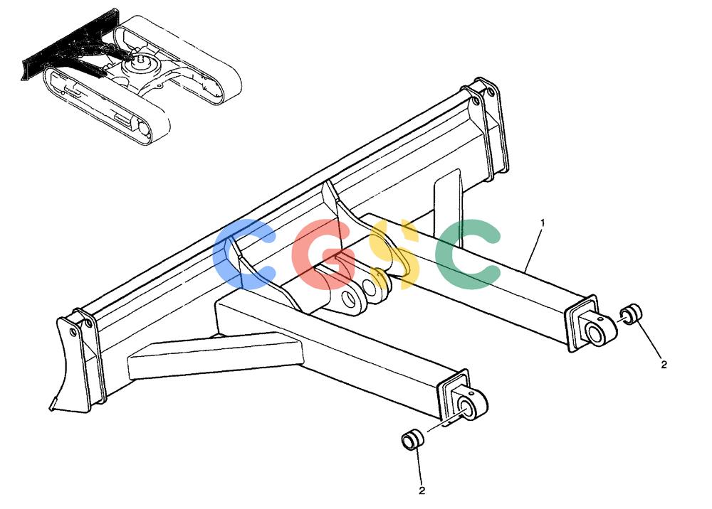 纽荷兰零件查询(EH80) - MIDI CRAWLER EXCAVATOR ASN LF04-02000 (N4TA18001 thru N4TA18010, ASN N5TA18011 -) (NA) (1/ (126) - DOZER ASSEMBLY New Holland Constructuion