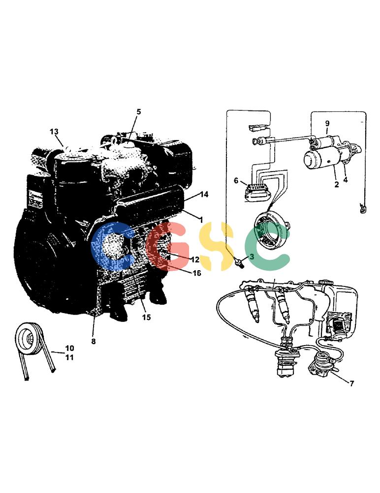 凯斯零件查询(1100) - CONCORD AIR SYSTEM (10/97-12/00) (E48) - LOMBARDINI ENGINE SERVICE PARTS Case Agriculture