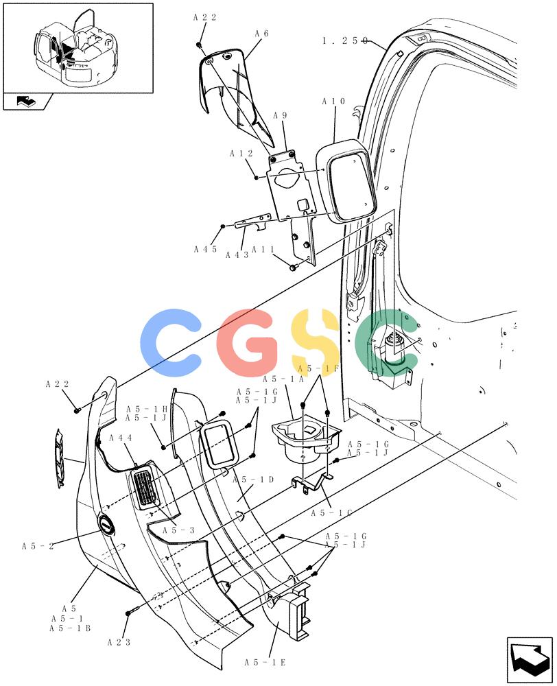 纽荷兰零件查询(E235BSR) - CRAWLER EXCAVATOR (5/07-) (1.220[01]) - ELECTRIC SYSTEM New Holland Constructuion