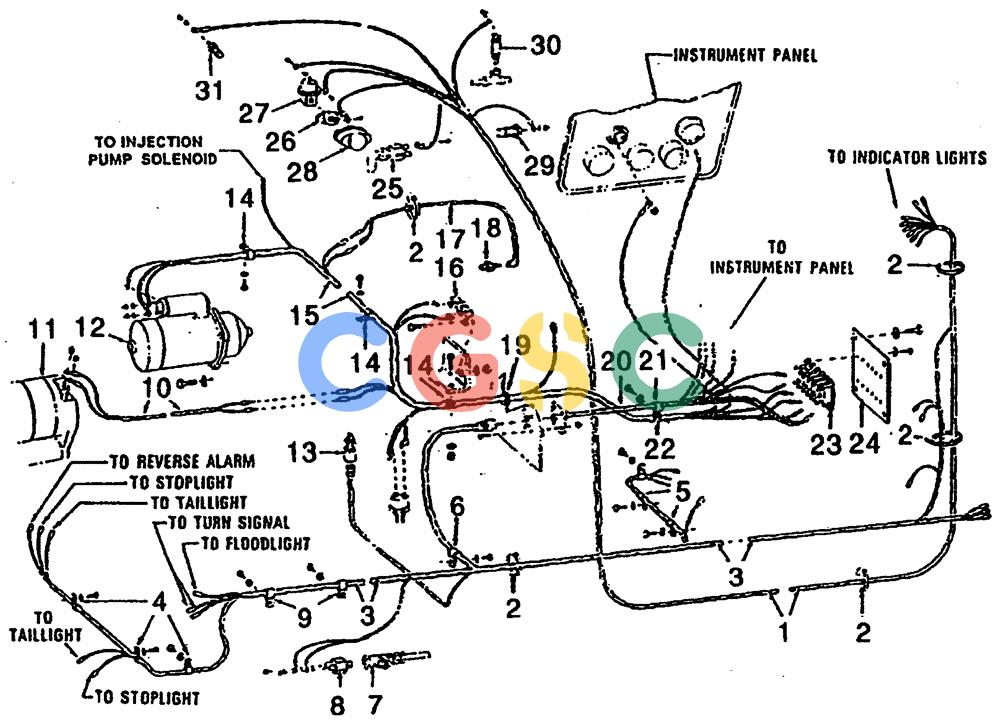 纽荷兰零件查询(65B) - MOTORGRADERS (F4.01[001]) - LIGHTS & WIRING New Holland Constructuion