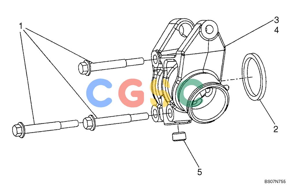 纽荷兰零件查询(D95B) - CRAWLER DOZER TIER 3 (3/08-) (02-39) - COOLING SYSTEM - ENGINE New Holland Constructuion