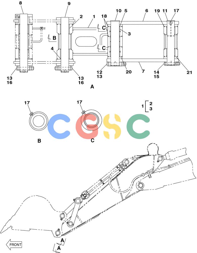 纽荷兰零件查询(E805) - CRAWLER EXCAVATOR (1/05-) (09-103-00[01]) - BUCKET CONTROL New Holland Constructuion