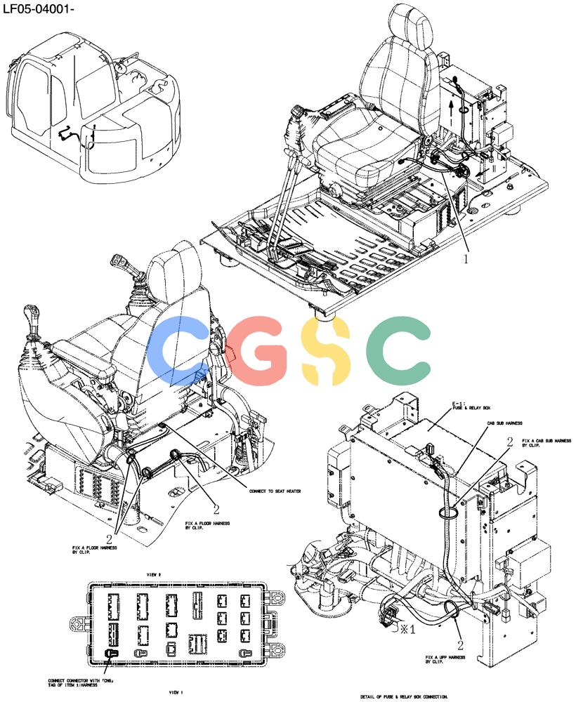 纽荷兰零件查询(E80BMSR) - CRAWLER EXCAVATOR ASN LF05-04001 - (N8TA18060) (322-27[1]) - HARNESS ASSY New Holland Constructuion
