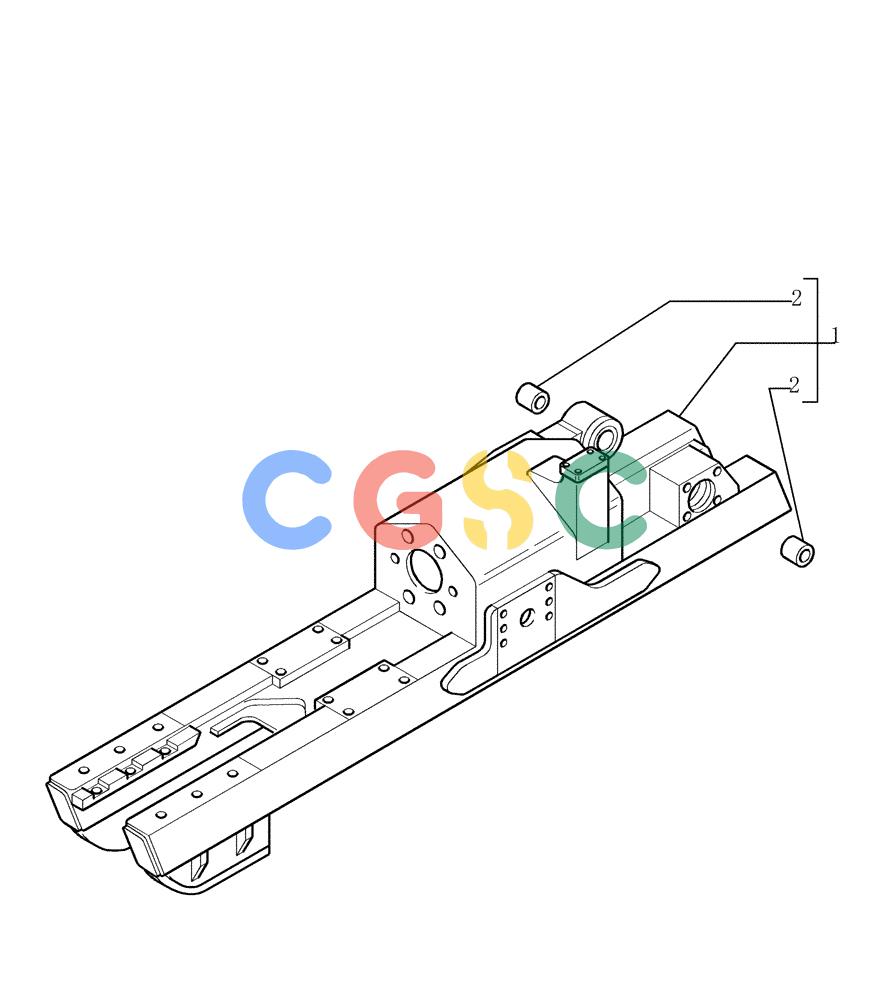 纽荷兰零件查询(DC150.B) - CRAWLER DOZER TIER 2 (3/03-) (2.340[01A]) - TRACK FRAME - 8 ROLLERS XLT - VERSION (02) New Holland Constructuion