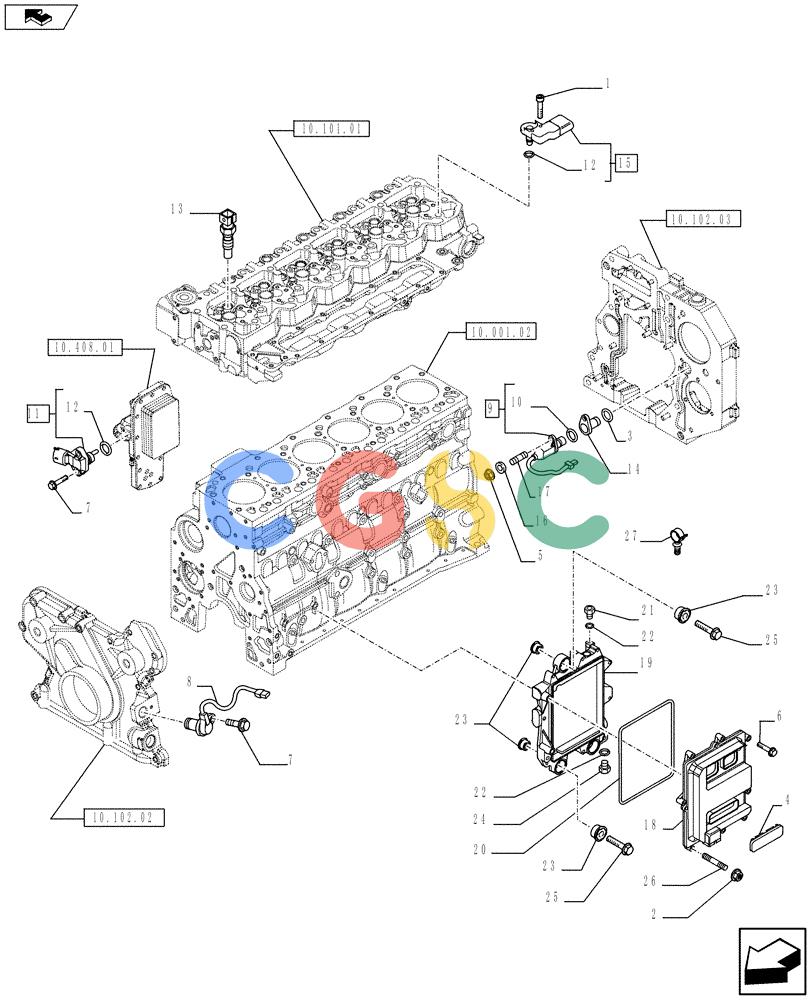神钢零件查询(F4HFE613S A002) - ENGINE 504375985 - YN02P00080P1 (9/10-) (55.440.01) - ELECTRONIC INJECTION (2854592) Kobelco