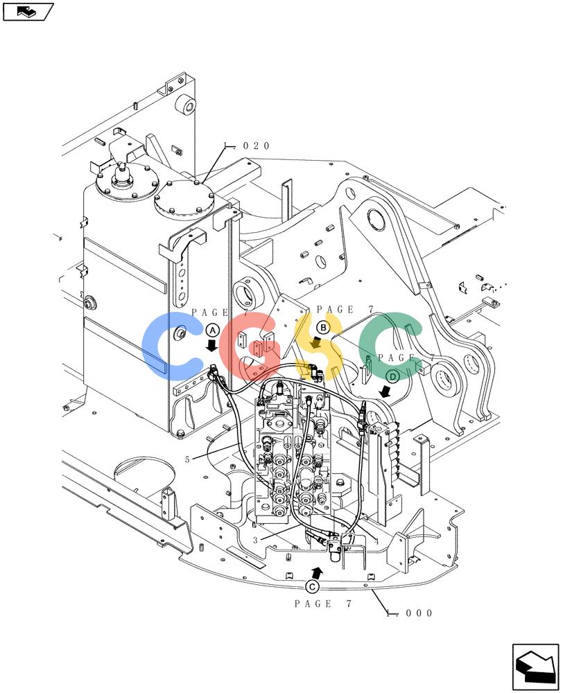 纽荷兰零件查询(E235BSR) - CRAWLER EXCAVATOR (5/07-) (1.082[06]) - PILOT PIPING - 2-PIECE BOOM New Holland Constructuion