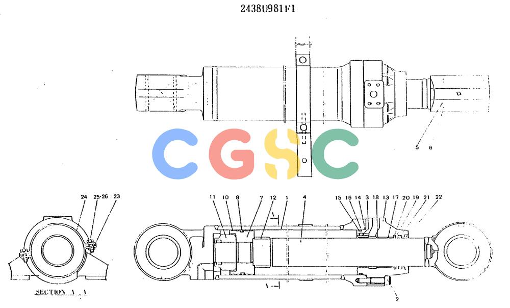 神钢零件查询(MD180LC) - EXCAVATOR ASN YG0647 (1/80-12/06) (11-022) - CYLINDER ASSY ( L.H. BOOM) Kobelco