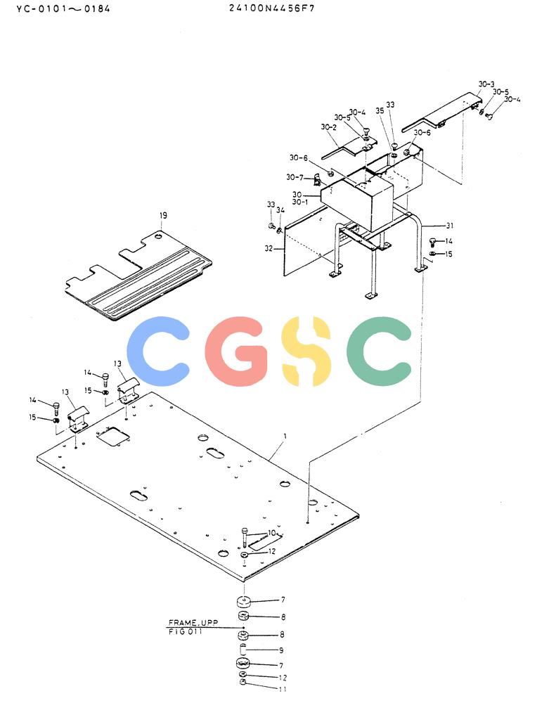 神钢零件查询(MD300LC) - EXCAVATOR BTW YC0101 - YC0300 (1/80-12/06) (02-003) - PLATE ASSY, FLOOR, 24100N4456F7 Kobelco