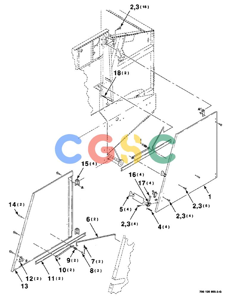 凯斯零件查询(8465) - CASE IH AUTO ROUND BALER (1/91-12/97) (7-12) - SHIELDS ASSEMBLY, UPPER SIDE Case Agriculture