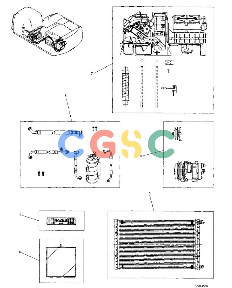 纽荷兰零件查询(EH160) - CRAWLER EXCAVATOR (9/03-) (09 -33[00]) - AIR CONDITIONER ASSEMBLY New Holland Constructuion
