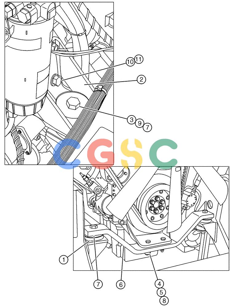 凯斯零件查询(4375) - TITAN FLOATER (5/98-8/99) (02-003) - ENGINE MOUNTING Case Agriculture