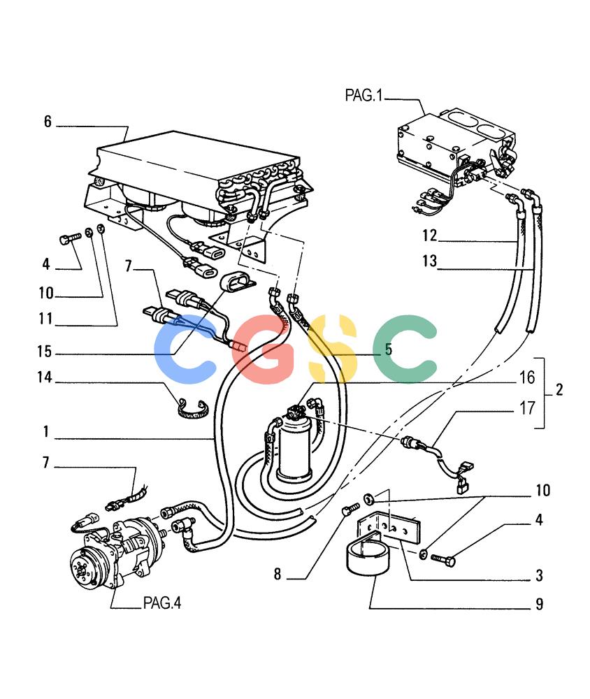 纽荷兰零件查询(FD255) - CRAWLER DOZER (N.A. VERSION) (7/95-) (9.665[03]) - AIR CONDITIONING - CONDENSER - OPTIONAL CODE 76020595 New Holland Constructuion