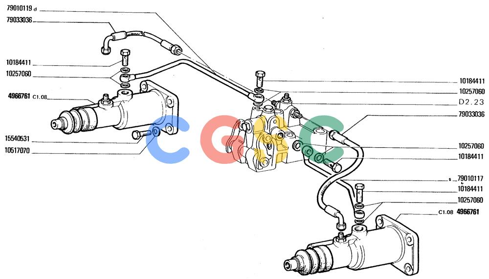 纽荷兰零件查询(FD20) - CRAWLER DOZER (C1.02[001]) - BRAKE HYDRAULIC SYSTEM New Holland Constructuion