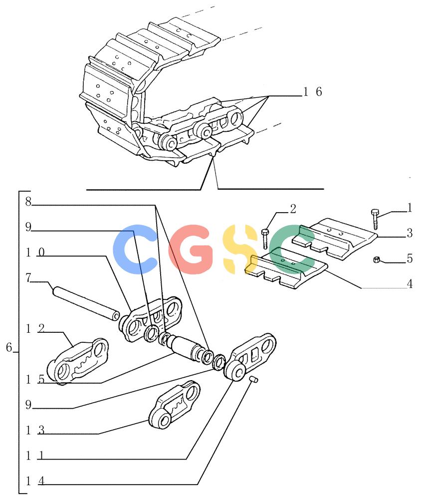 纽荷兰零件查询(FD145) - CRAWLER DOZER (N.A. VERSION) (10/98-) (9.348[01]) - SALT TRACK CHAIN - SHOES (ASIMM.53) - OPTIONAL CODE 76038264 New Holland Constructuion