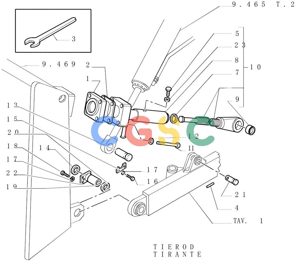 纽荷兰零件查询(DC150LT) - CRAWLER DOZER (6/00-) (9.467[02]) - PUSHBEAMS AND STRUTS - OPTIONAL CODE 76066228 New Holland Constructuion