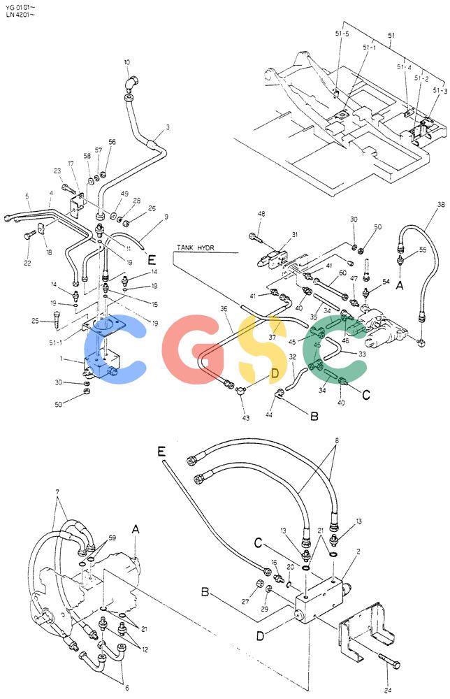 神钢零件查询(K907CLC) - EXCAVATOR BTW YG0101 - YG0500 (1/85-12/03) (11-001[01]) - CONTROL ASSY (EXTRA) Kobelco