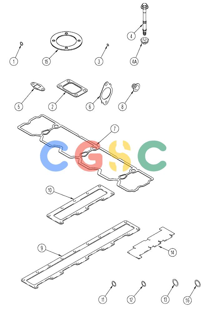 凯斯零件查询(FLX3510) - FLOATER (8/04-8/06) (02-061) - GASKET KIT - VALVE GRIND, FLX 3010 Case Agriculture