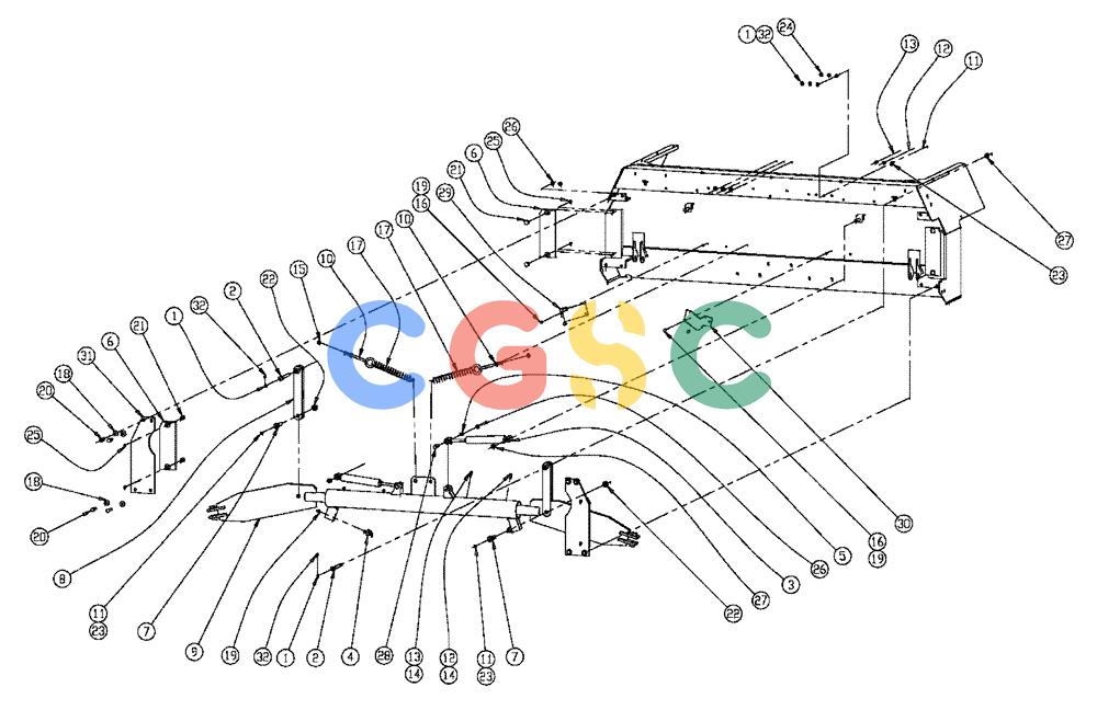 凯斯零件查询(438) - FLEX-AIR APPLICATOR - 2003 (3/03-10/03) (01-004) - BOOM SWING GROUP Case Agriculture
