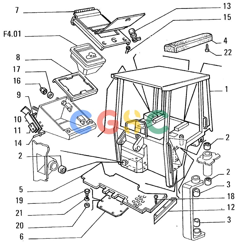 纽荷兰零件查询(FL14E) - CRAWLER LOADER (L3.08[004]) - ROPS CANOPY New Holland Constructuion