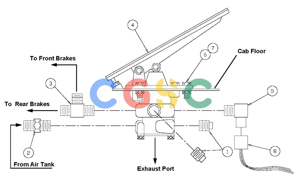 凯斯零件查询(FLX3330B) - FLOATER (12/99-9/02) (07-007) - BRAKE PEDAL VALVE GROUP Case Agriculture