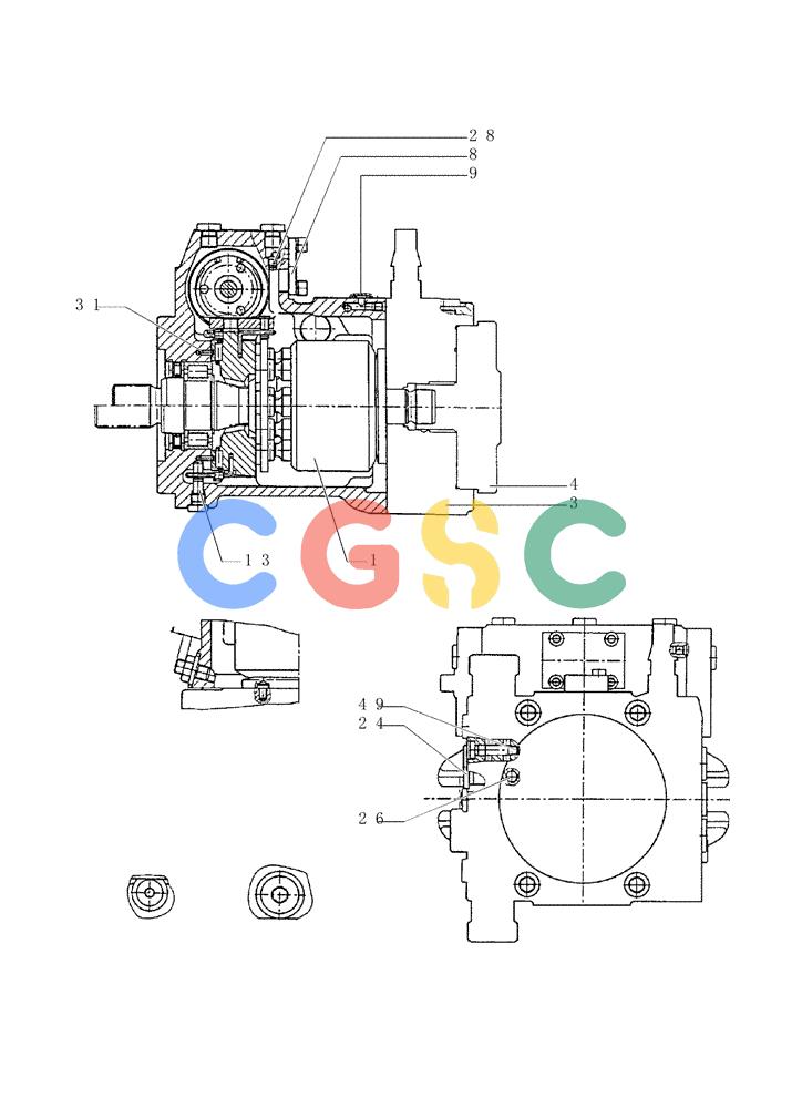 纽荷兰零件查询(FD80) - CRAWLER DOZER (1/98-) (2.325[02]) - HYDROSTATIC DRIVE POMPS New Holland Constructuion