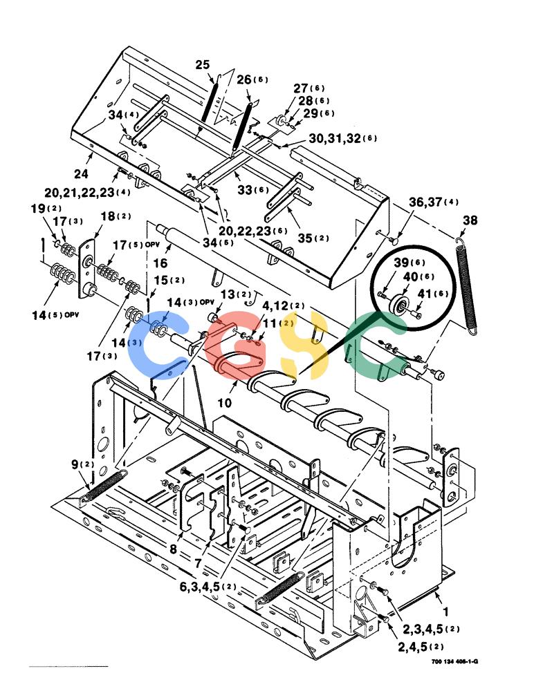 凯斯零件查询(8590) - CASE IH LARGE RECTANGULAR BALER (EUROPE) (1/97-12/98) (6-06) - KNOTTER FRAME ASSEMBLY Case Agriculture