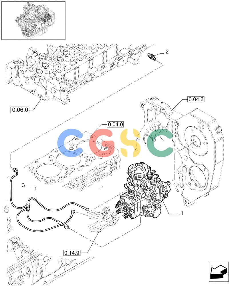神钢零件查询(F4GE9684D J600) - ENGINE 504124796 - 920019899 (1/07-12/11) (0.14.0[01]) - INJECTION PUMP (504125084) Kobelco