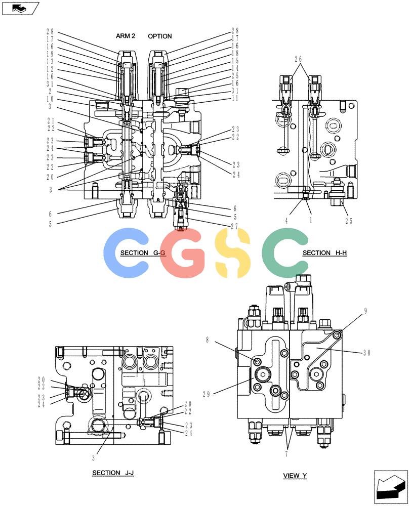 神钢零件查询(ED150-2) - BLADE RUNNER EXCAVATOR/DOZER ASN LH01-01001 (1/09-12/12) (01-017[06]) - VALVE INSTALLATION Kobelco