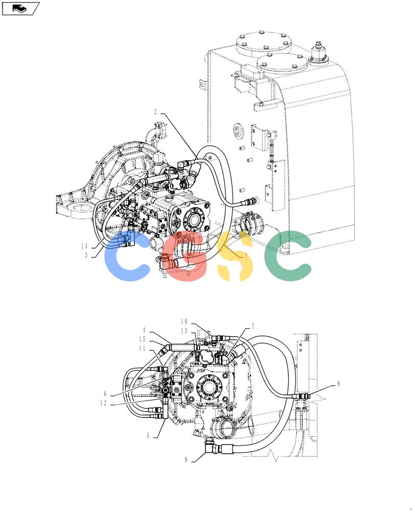 神钢零件查询(SK170 ACERA M-9) - CRAWLER EXCAVATOR - TIER 3 NON-REGULATED (1/12-12/13) (35.100.BH) - HYD. LINE, PUMP, CONTROL Kobelco