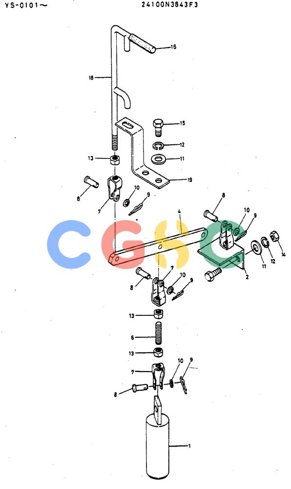 神钢零件查询(MD400LC) - EXCAVATOR BTW YS0101 - YS0200 (1/80-12/06) (03-005) - LOCK ASSY, SWING Kobelco