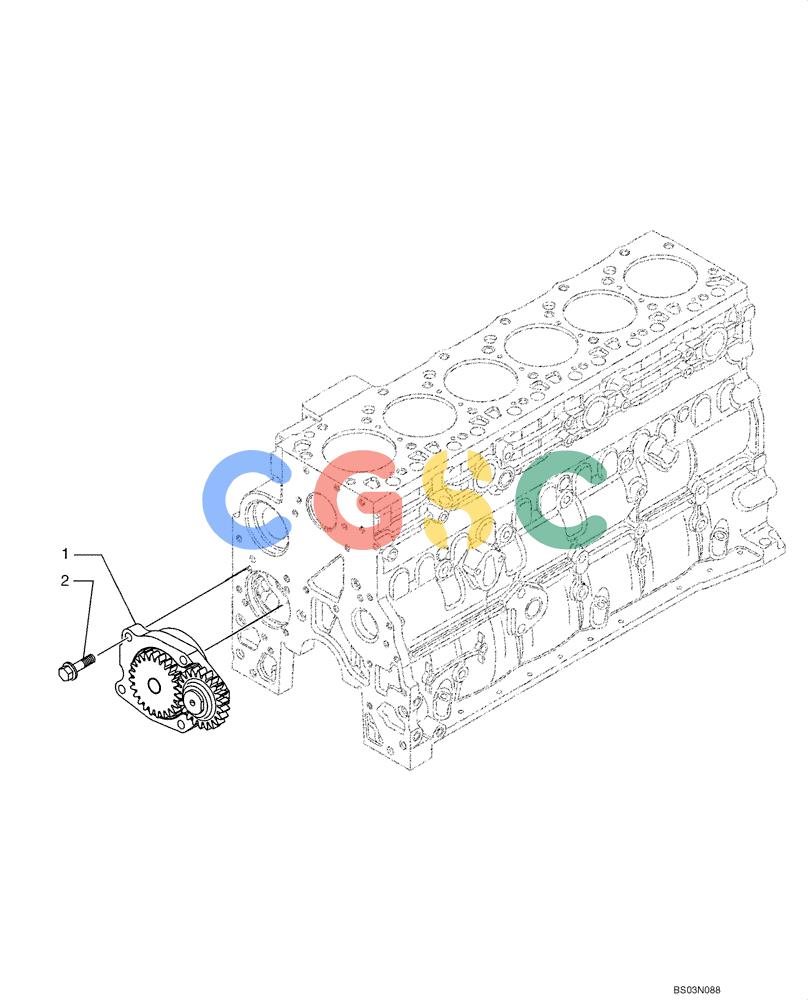 纽荷兰零件查询(D150B) - CRAWLER DOZER TIER 3 (HYDRO) (10/07-) (02-11) - OIL PUMP - ENGINE New Holland Constructuion
