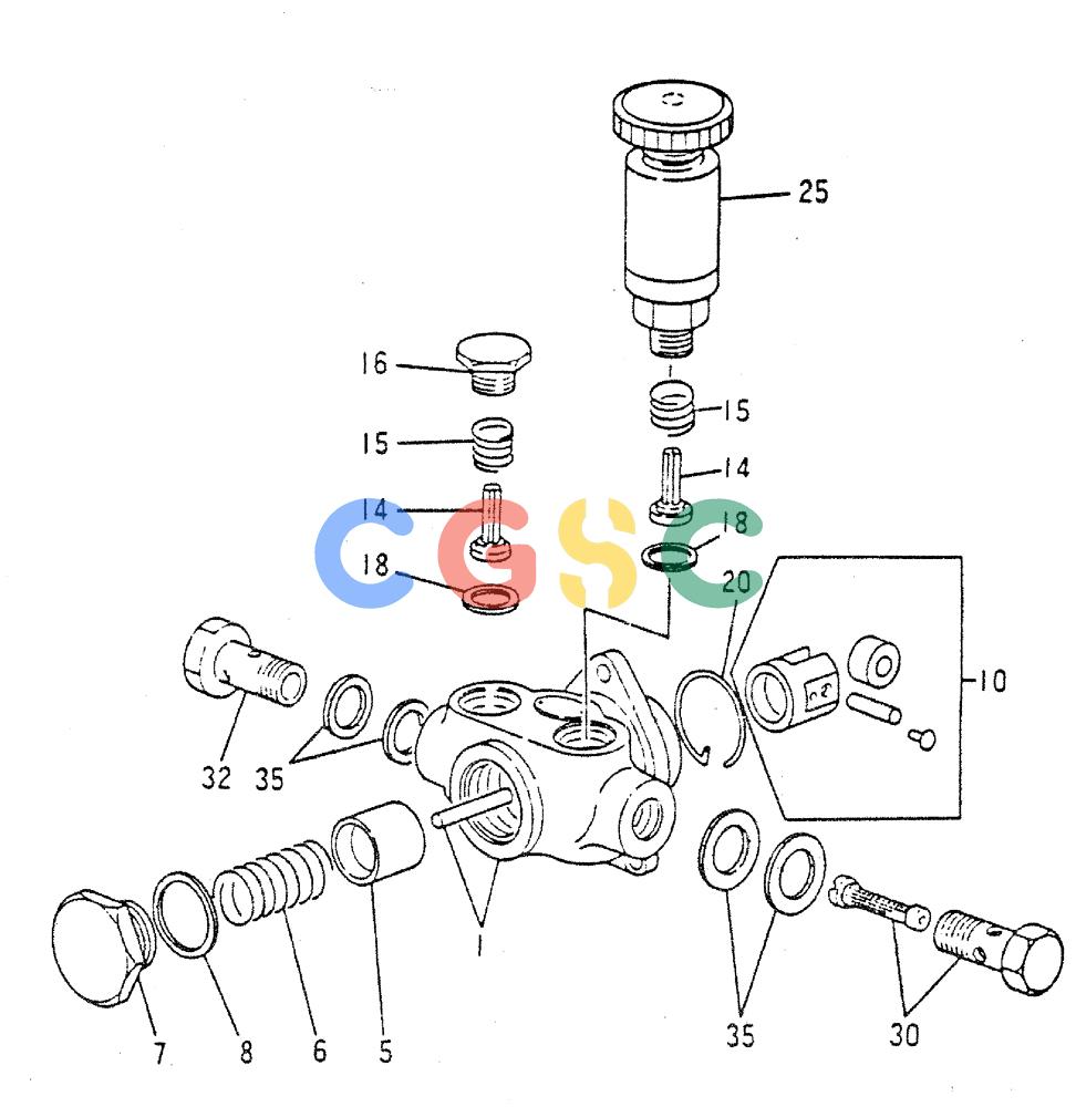 神钢零件查询(MD240C) - EXCAVATOR ASN LLU00601 (1/80-12/06) (17-044) - FUEL FEED PUMP (INNER PARTS) Kobelco