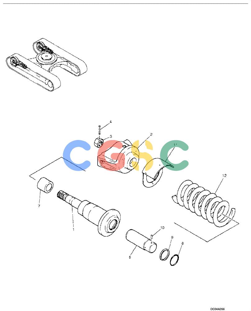 纽荷兰零件查询(EH160) - CRAWLER EXCAVATOR (9/03-) (05 -06[00]) - TRACK - ADJUSTER New Holland Constructuion