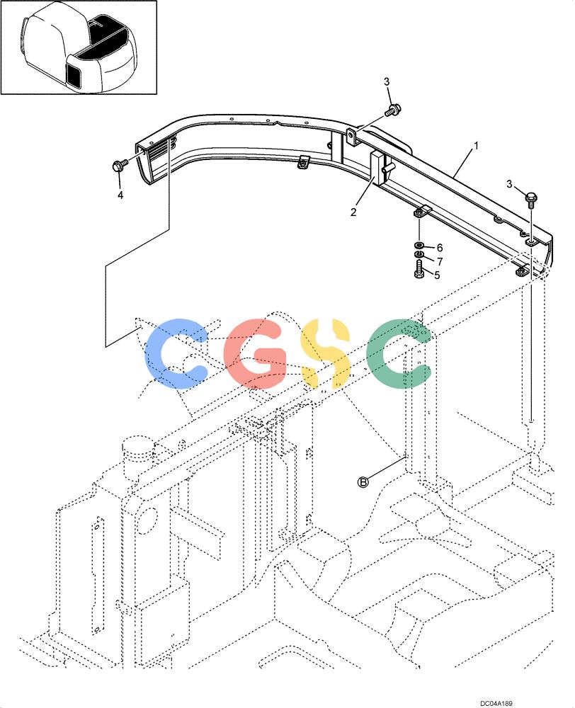 纽荷兰零件查询(EH130) - CRAWLER EXCAVATOR (3/04-) (09 -11[00]) - COVER - SUPPORTS New Holland Constructuion
