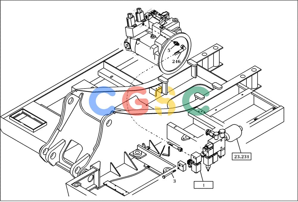 纽荷兰零件查询(EC350) - CRAWLER EXCAVATOR (2/00-) (20.580[001]) - HYDRAULIC SYSTEM POWER BOOSTER (OPTION) (S/N 735022-UP) New Holland Constructuion