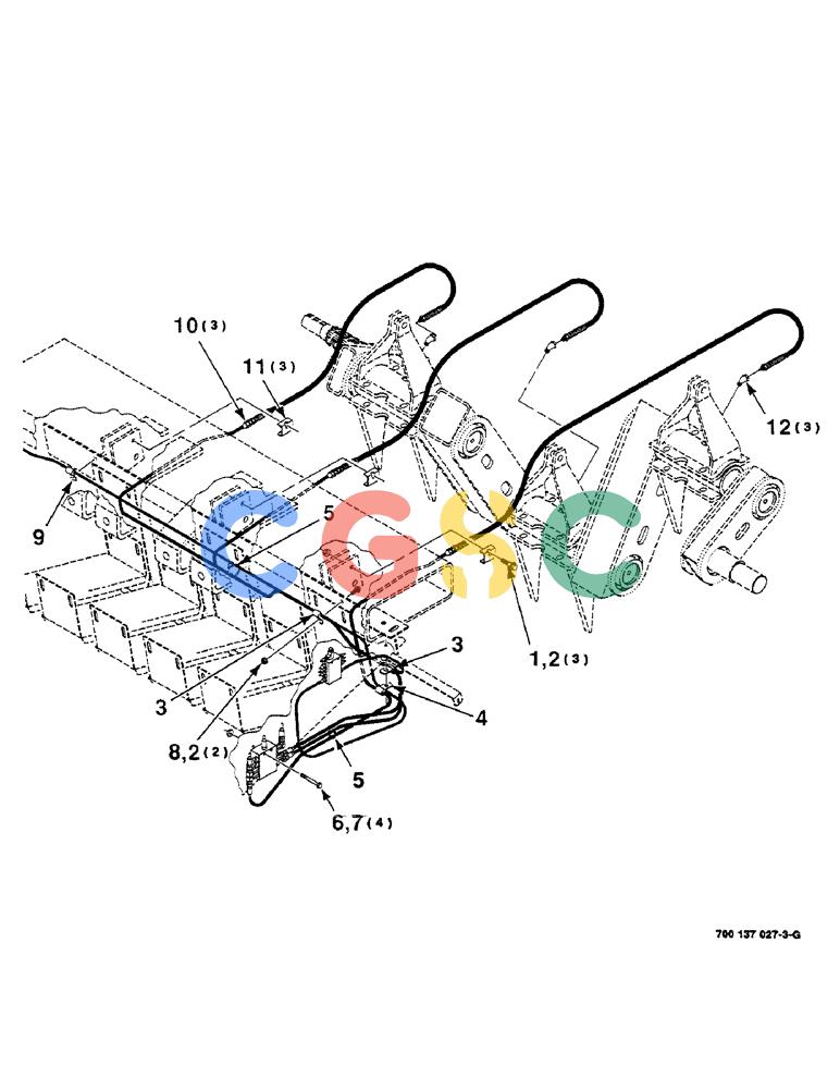 凯斯零件查询(8585) - CASE IH LARGE (3 X 4) RECTANGLER BALER (1/98-12/00) (6-46) - LUBE ASSEMBLY, PACKER CRANK Case Agriculture