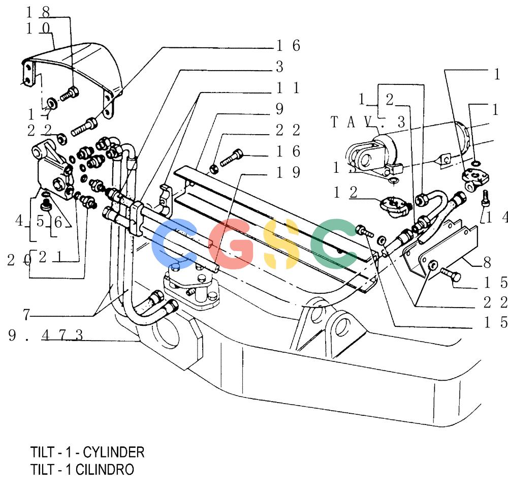 纽荷兰零件查询(FD145) - CRAWLER DOZER (N.A. VERSION) (10/98-) (9.481[02]) - HYDRAULIC TILT - OPTIONAL CODE 79107217 New Holland Constructuion
