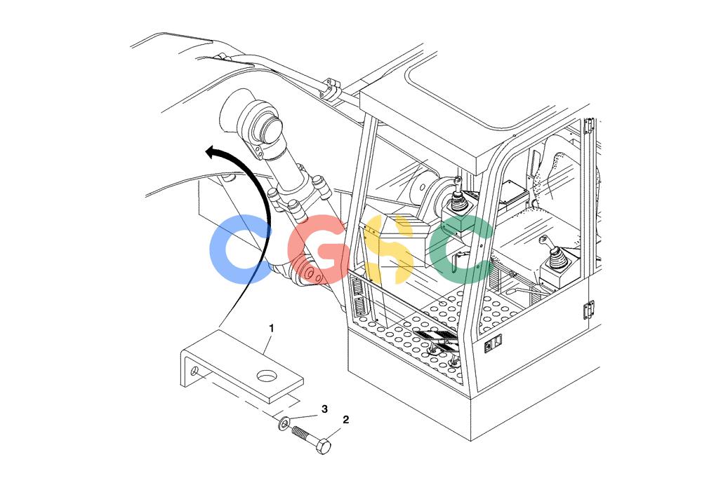 纽荷兰零件查询(EC160) - CRAWLER EXCAVATOR (4/99-) (35.020[001]) - BRACKET INSTALL.MATERIAL (S/N 716001-UP) New Holland Constructuion