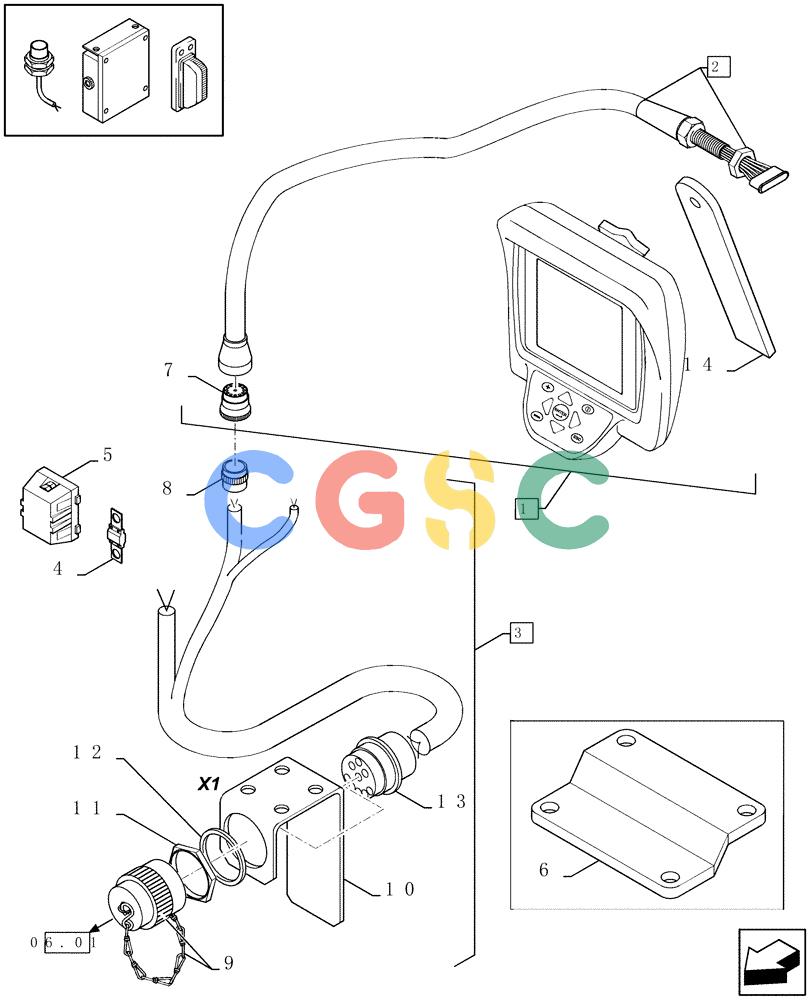 凯斯零件查询(LBX421R) - BIG RECTANGULAR BALER 'ROTOR CUTTER' (6/01-12/03) (06.06[01]) - MONITOR Case Agriculture
