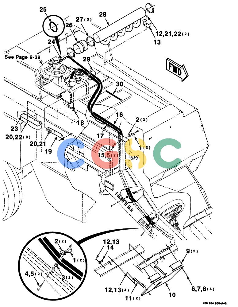 凯斯零件查询(8575) - CASE IH MID-SIZE RECTANGULAR BALER (NORTH AMERICA) (1/95-12/00) (09-032) - KNOTTER BLOWER KIT, HK40953 COMPLETE, INCLUDES PGS 9-32 THRU 9-43 TO BE ORDERED THRU WHOLEGOODS ONLY Case Agriculture