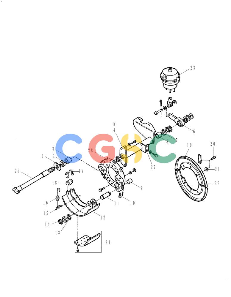 凯斯零件查询(FLX3330B) - FLOATER (12/99-9/02) (04-004) - REAR AXLE BRAKE Case Agriculture