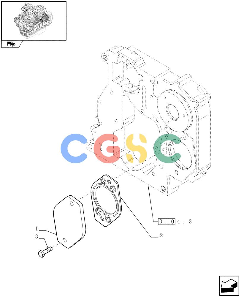 神钢零件查询(F4GE9684B J600) - ENGINE 504116859 - 87050849 (1/07-) (0.35.0) - POWER TAKE OFF (2852174) Kobelco