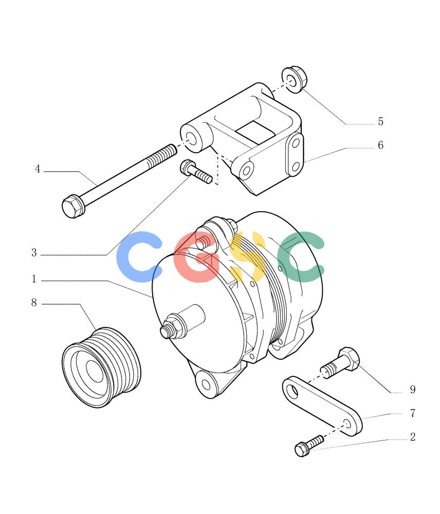 纽荷兰零件查询(DC150PS) - CRAWLER DOZER (0.400[01]) - ALTERNATOR New Holland Constructuion